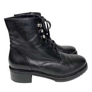 Napoleoni Made in Italy Lace Up Moto Combat Boots Size 40 / US 9 -9.5